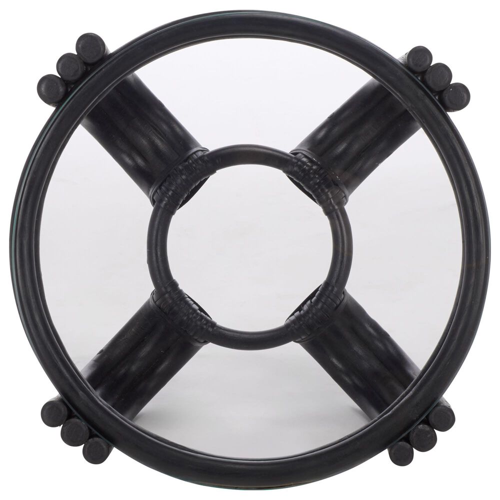 Safavieh Bilian Round Accent Table in Black, , large