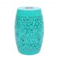 Hearth and Haven Outdoor Side Table with Built-In Solar Battery in Teal, , large