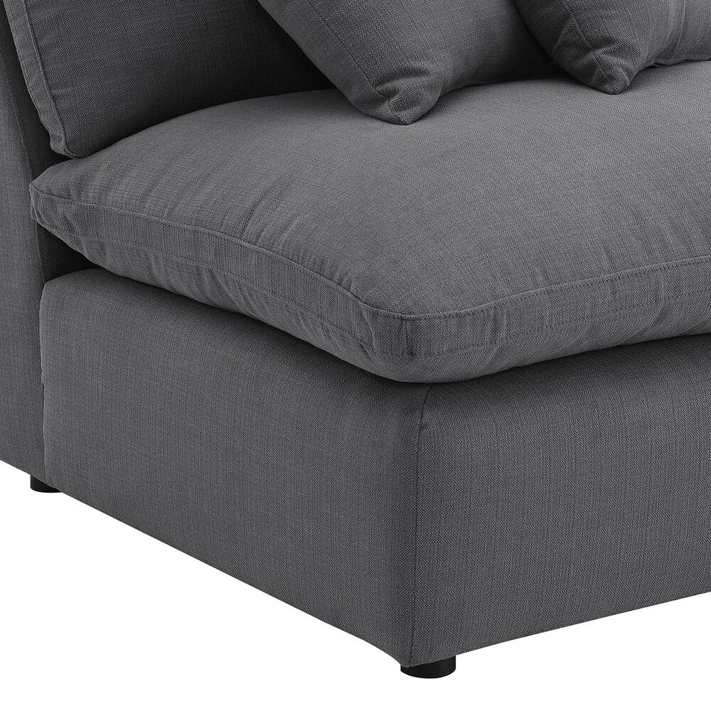 Coaster Hobson Accent Armless Chair in Charcoal, , large