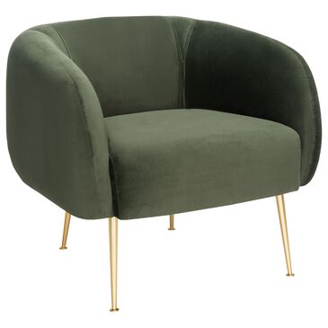 Safavieh Portland Accent Chair in Forest Green, , large