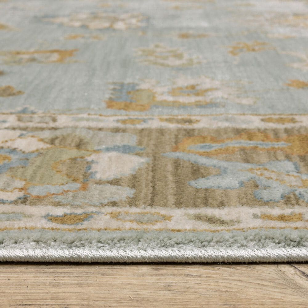 Oriental Weavers Maeve MAE06 Blue and Rust 2'3" x 7'6" Runner, , large