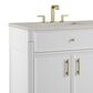James Martin Bellshire 72" Double Bathroom Vanity in Bright White with 3 cm Siberian Silestone Top and Rectangular Sinks, , large