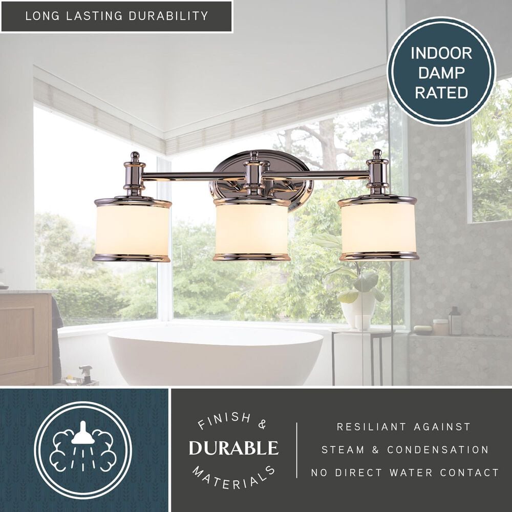Vaxcel Carlisle 2-Light Bathroom Vanity in Chrome, , large