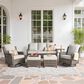 HOMLUX 6-Piece Outdoor Sofa Set in Grey, , large