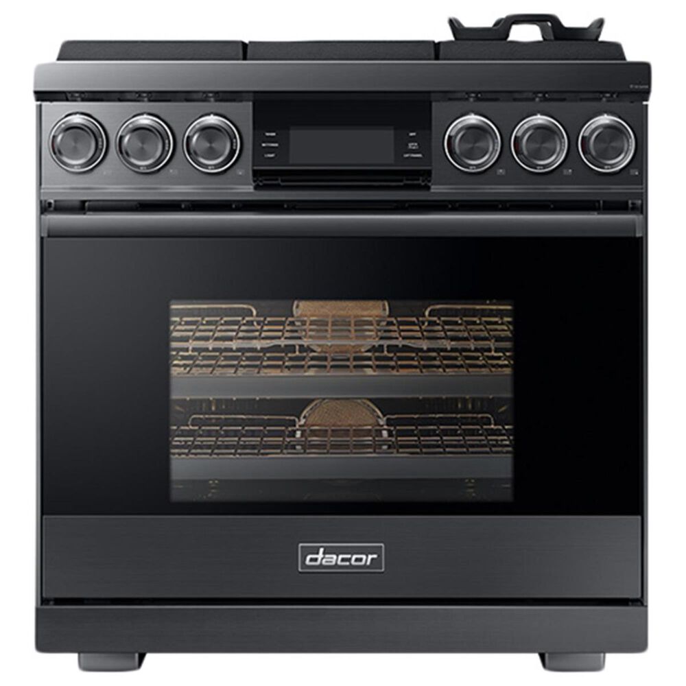 Dacor Modernist 36&quot; Pro Gas Range with Natural Gas in Graphite Stainless Steel, , large