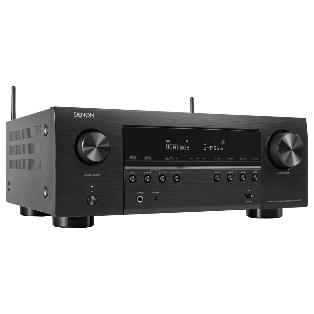 Denon 90W 7.2-Channel AV Receiver in Black, , large