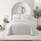 Peking Handicraft Solid Stitch 3-Piece King Bedspread Set in White, , large