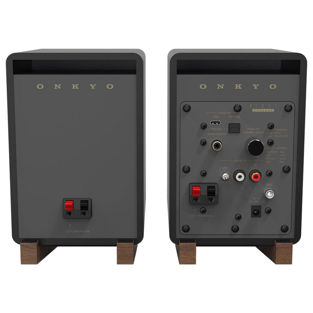 Klipsch Flexus 3&quot; Powered Monitors Bookshelf Speakers Pair in Black, , large