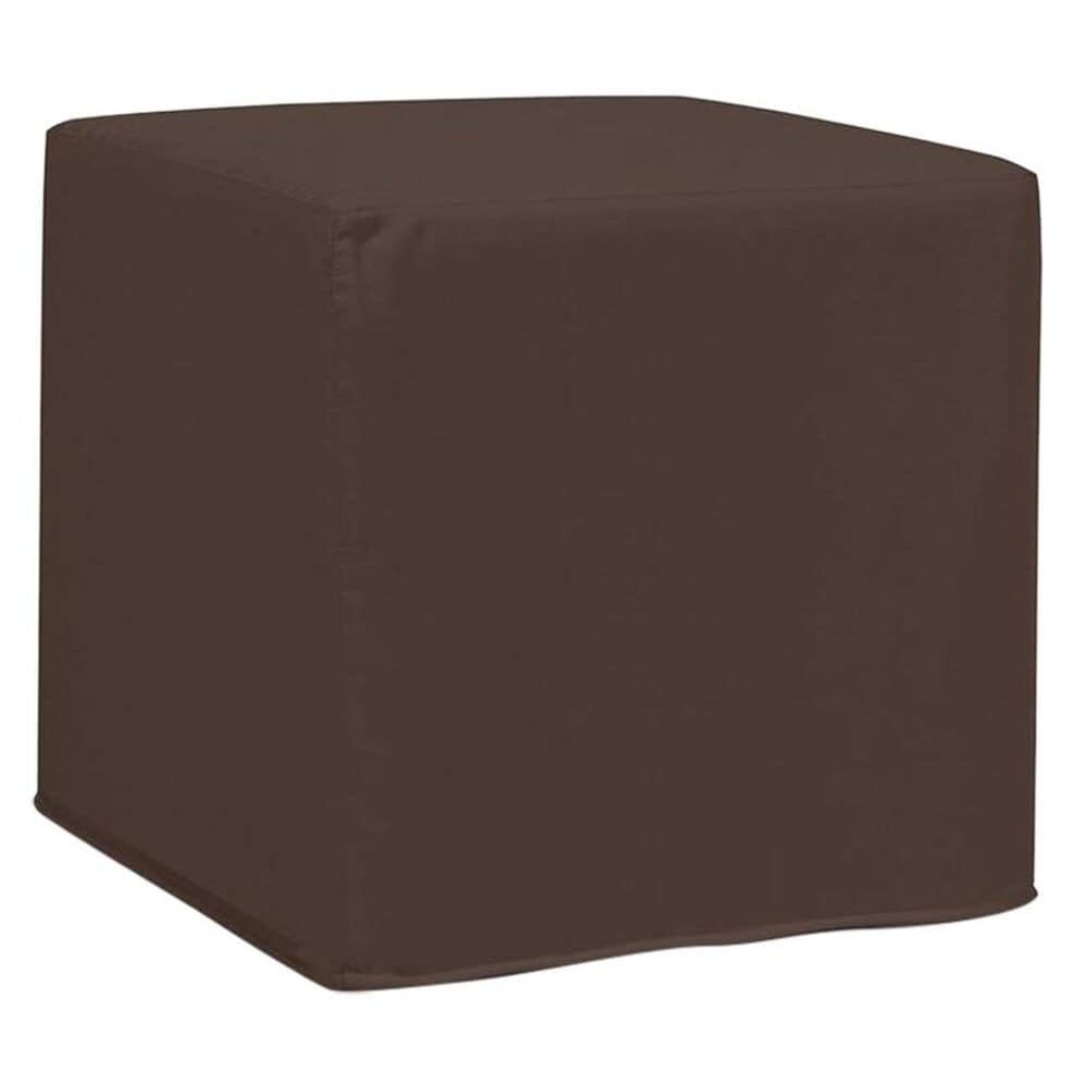 Howard Elliott No Tip Block Ottoman in Seascape Chocolate, , large