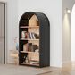 Hearth and Haven 4-Tier Arched Bookshelf in Black, , large