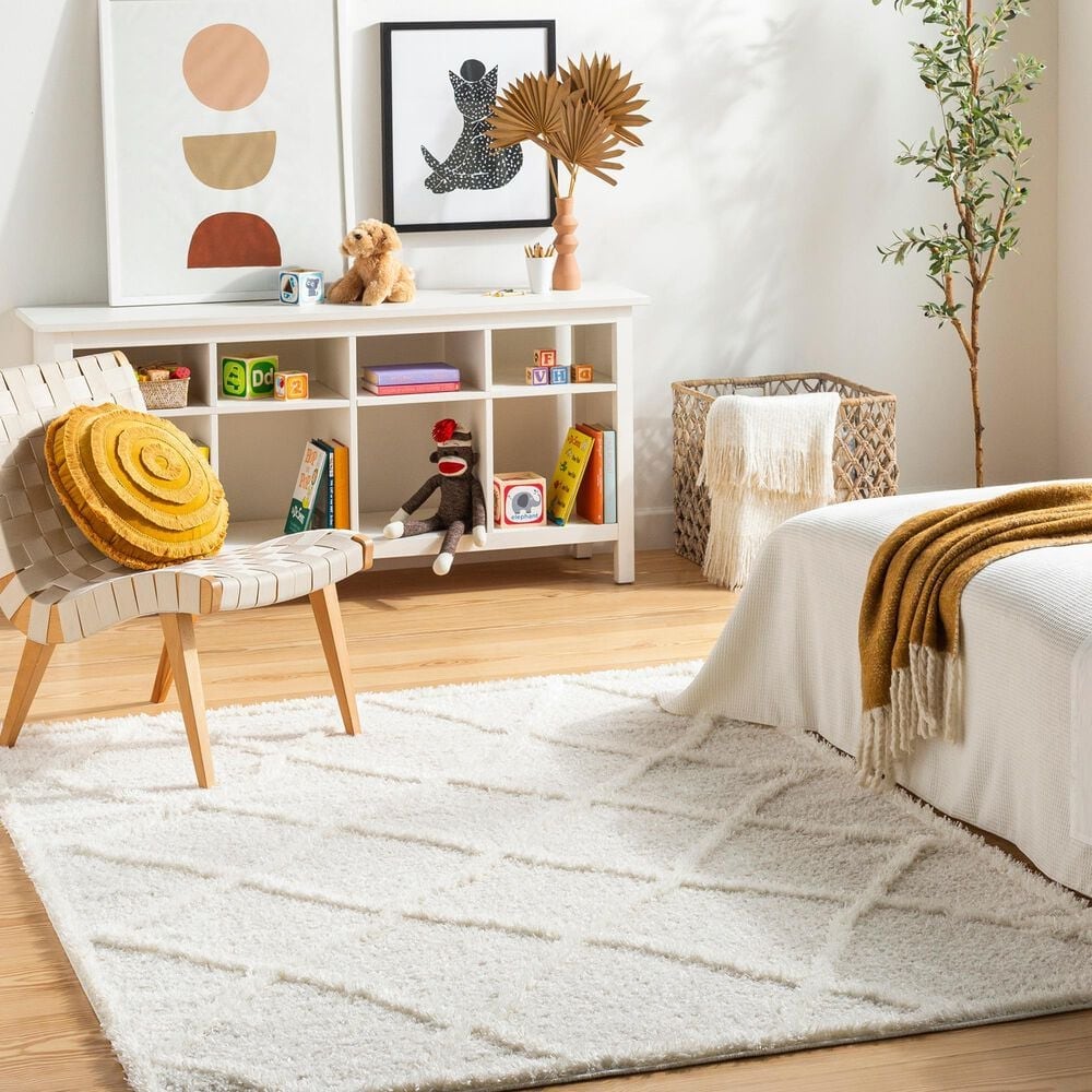 Surya Rodos RDO2301 7&#39;10&quot; x 10&#39; Beige, White, Light Grey Area Rug, , large