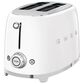 Smeg 2-Slice Retro Style Toaster in White and Stainless Steel, , large