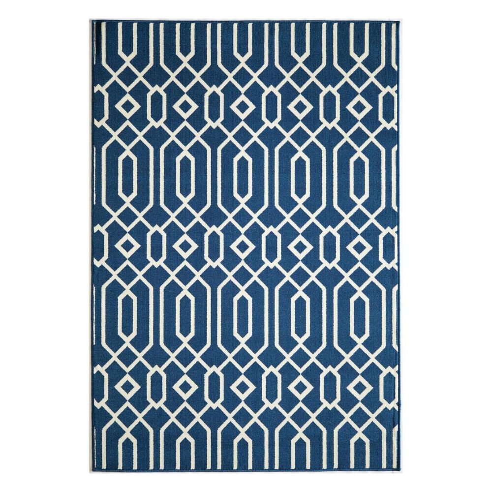 Momeni Baja BAJ-3 7'10" x 10'10" Navy Area Rug, , large