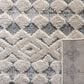 Safavieh Martha Stewart Lucia Shag MSR0737A 2"6" x 3"9" White and Light Grey Area Rug, , large