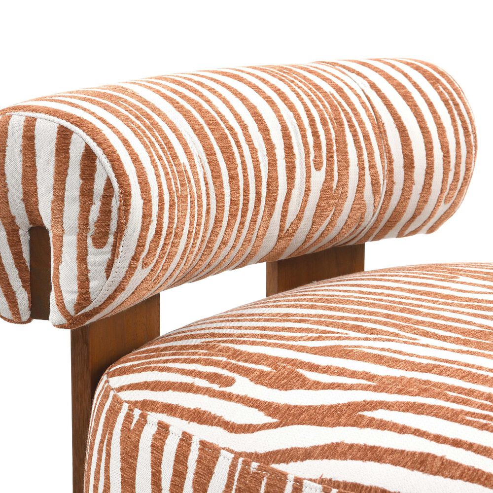 Furniture of America Orynt Accent Chair in Rustic Orange, , large