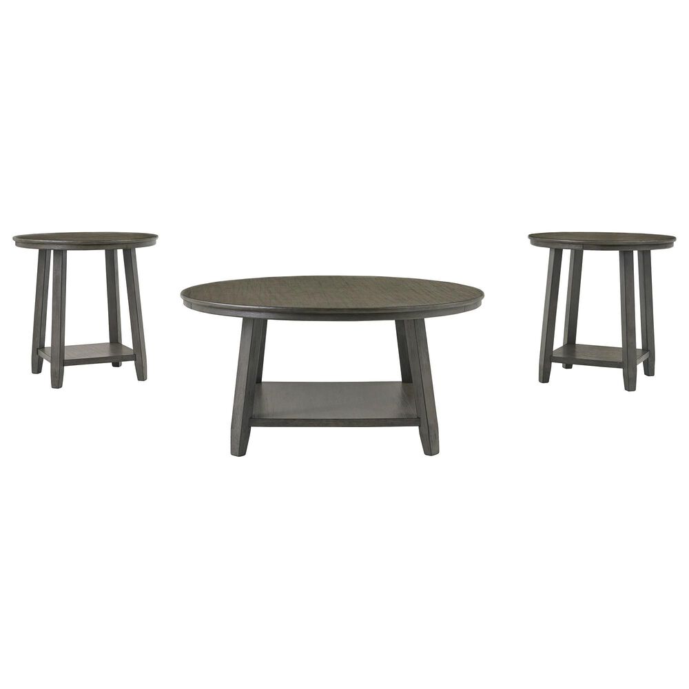 Ashley Caitbrook 3-Piece Occasional Table Set in Antique Washed Gray, , large