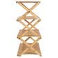 Household Essentials 4-Tier Folding Shoe Rack in Natural, , large
