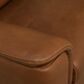 Flexsteel Henry Stationary Leather Chair and Ottoman Set in Caramel, , large