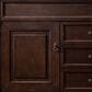 James Martin Vanities Brookfield 60" Single Bathroom Vanity in Burnished Mahogany with 3 cm Parisien Bleu Quartz Top and Rectangular Sink, , large