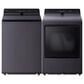 LG 5.3 Cu. Ft. Top Load Washer and 7.3 Cu. Ft. Electric Dryer with AI Sensing in Matte Black, , large