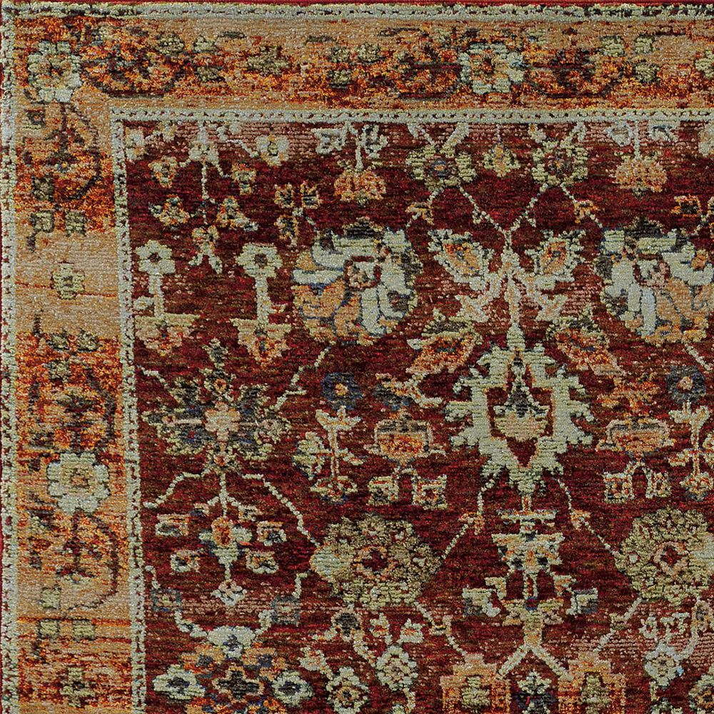 Oriental Weavers Andorra 7154A 2&#39;3&quot; x 8&#39; Red Runner, , large