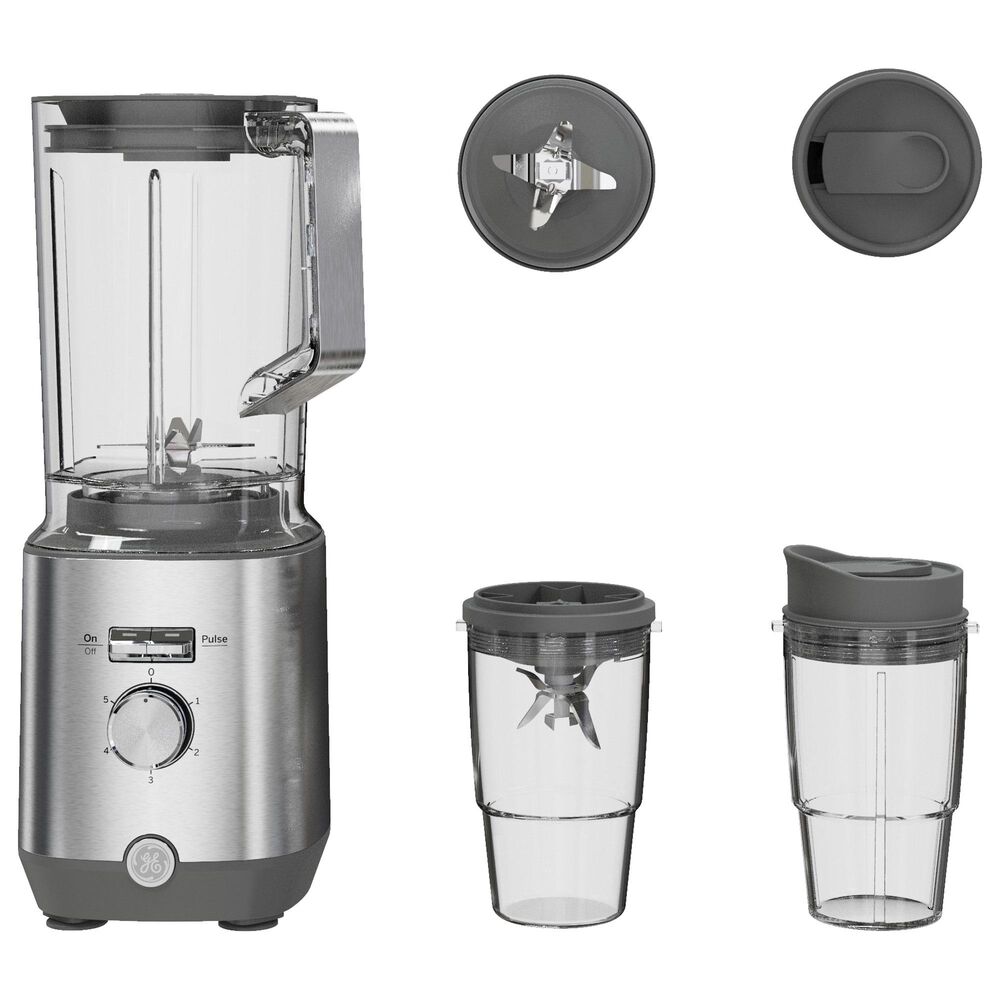 GE Appliances Blender with Personal Cups in Stainless Steel, , large
