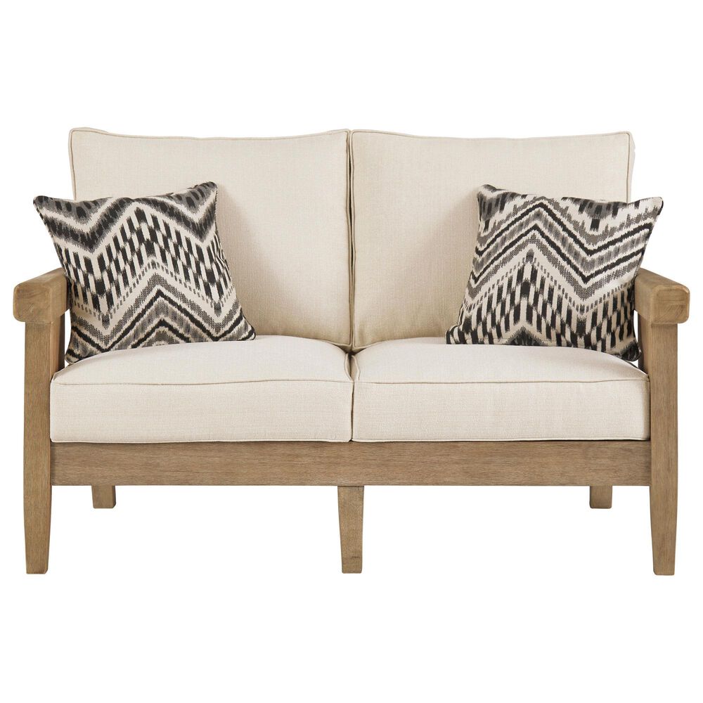 Ashley Gerianne 5-Piece Patio Conversation Set in Beige, , large