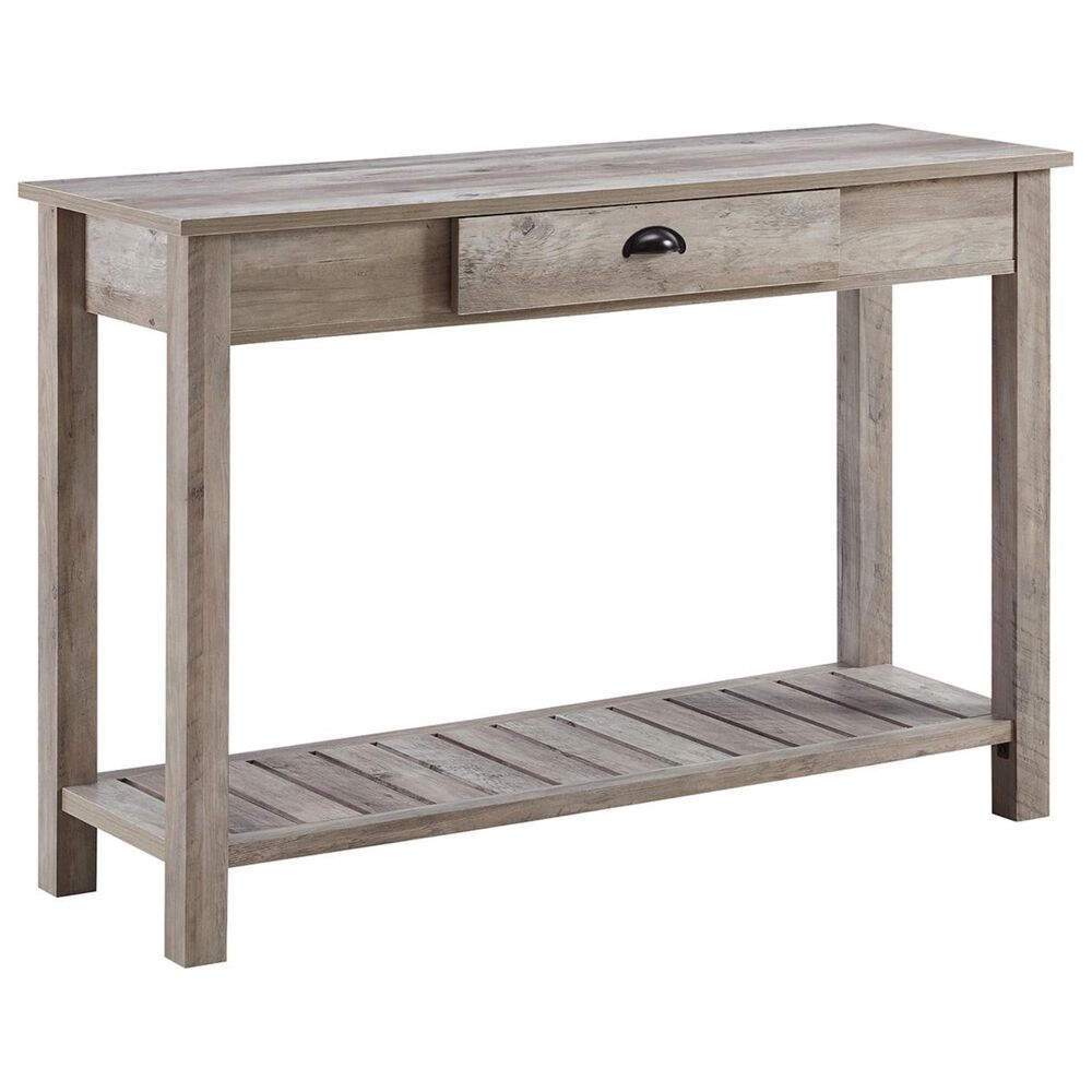 Walker Edison 48&quot; Entryway Table in Grey Wash, , large