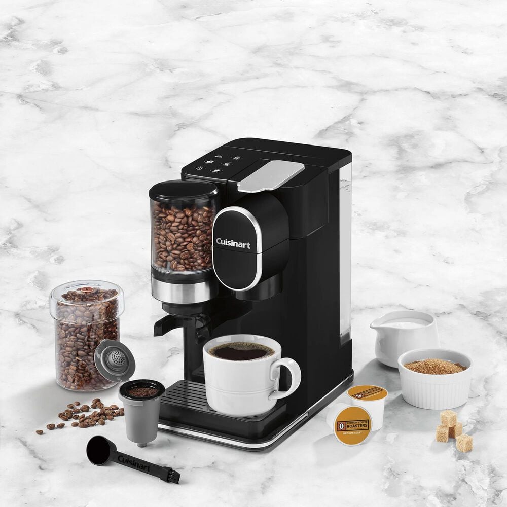 Cuisinart Grind and Brew Single-Serve Coffee Maker in Black, , large