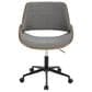 Lumisource Fabrizzi Office Chair with Grey Cushion in Walnut and Black, , large