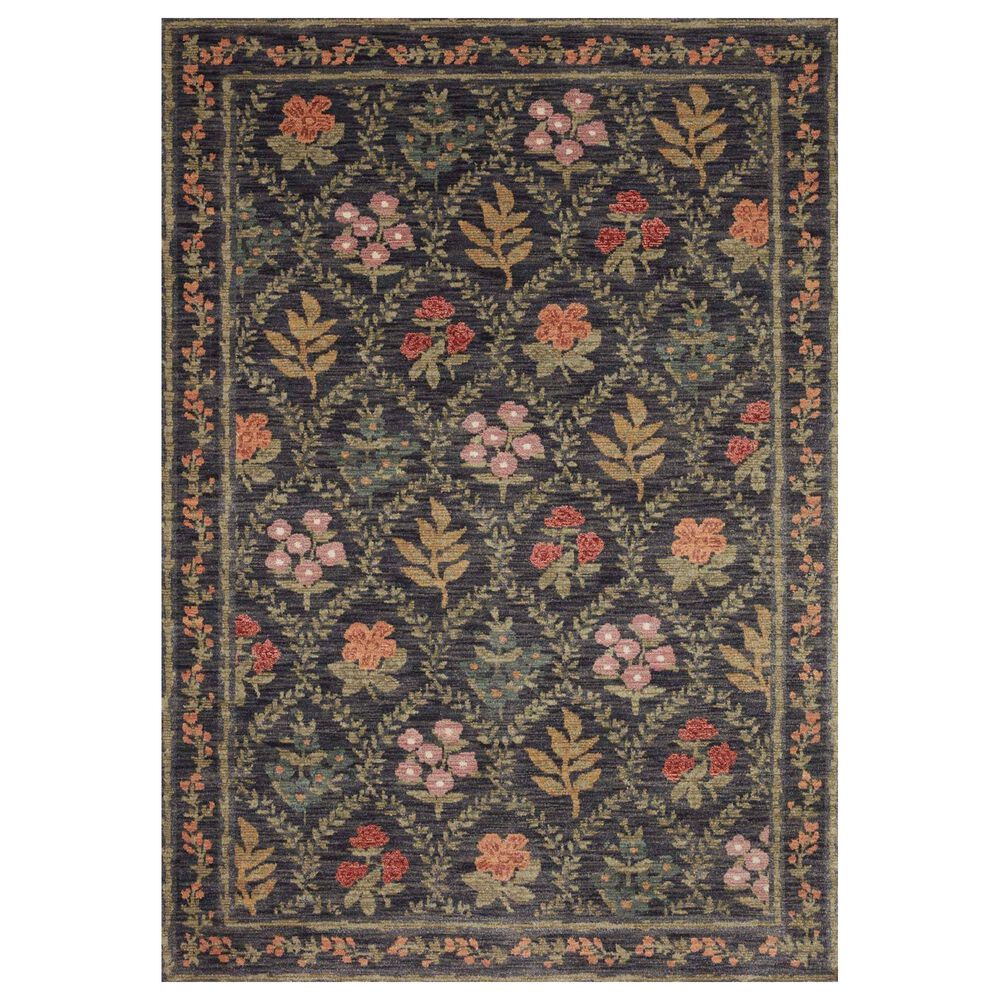 Loloi Fiore FIO-04 3"2" Round Charcoal Area Rug, , large