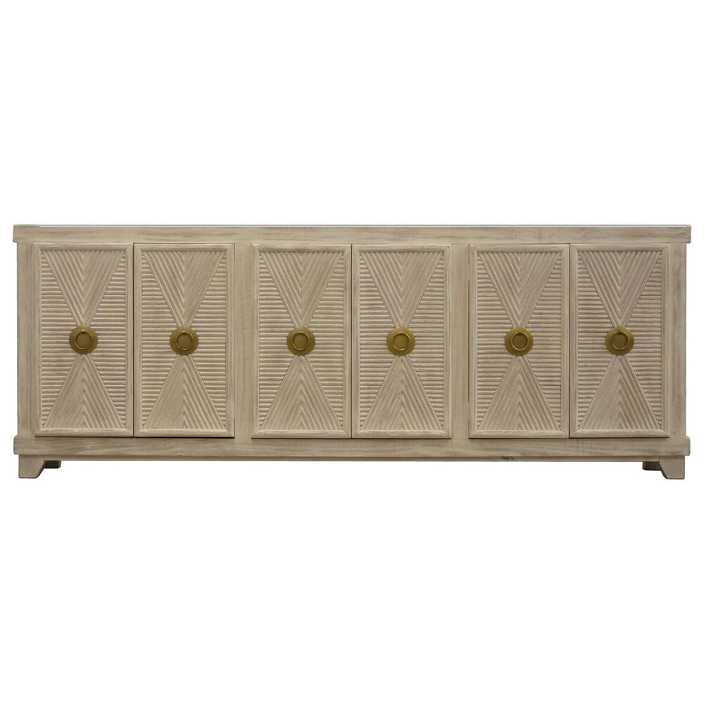 Heirloom Home Katherine 6-Door Console in White and Pink, , large