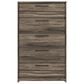 Ashley Elbrim 5-Drawer Chest in Weathered Brown, , large