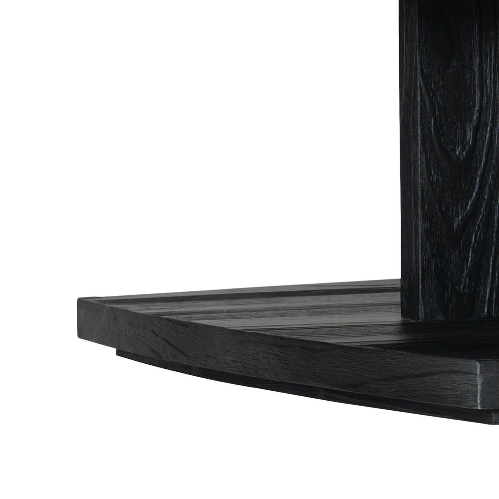 Hooker Furniture Linville Falls Shou Sugi Ban Square Cocktail Table in Charred Black, , large