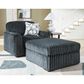 Ashley Midnight-Madness Oversized Ottoman in Gunmetal, , large