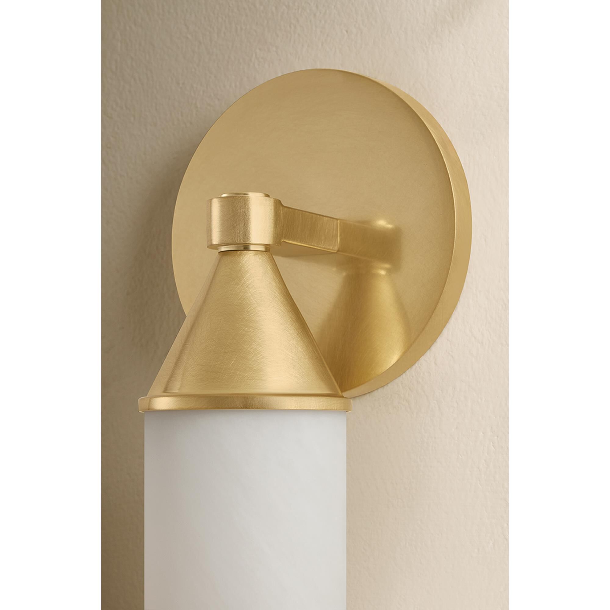 Mitzi Lighting Zinnia 1-Light Wall Sconce in Aged Brass