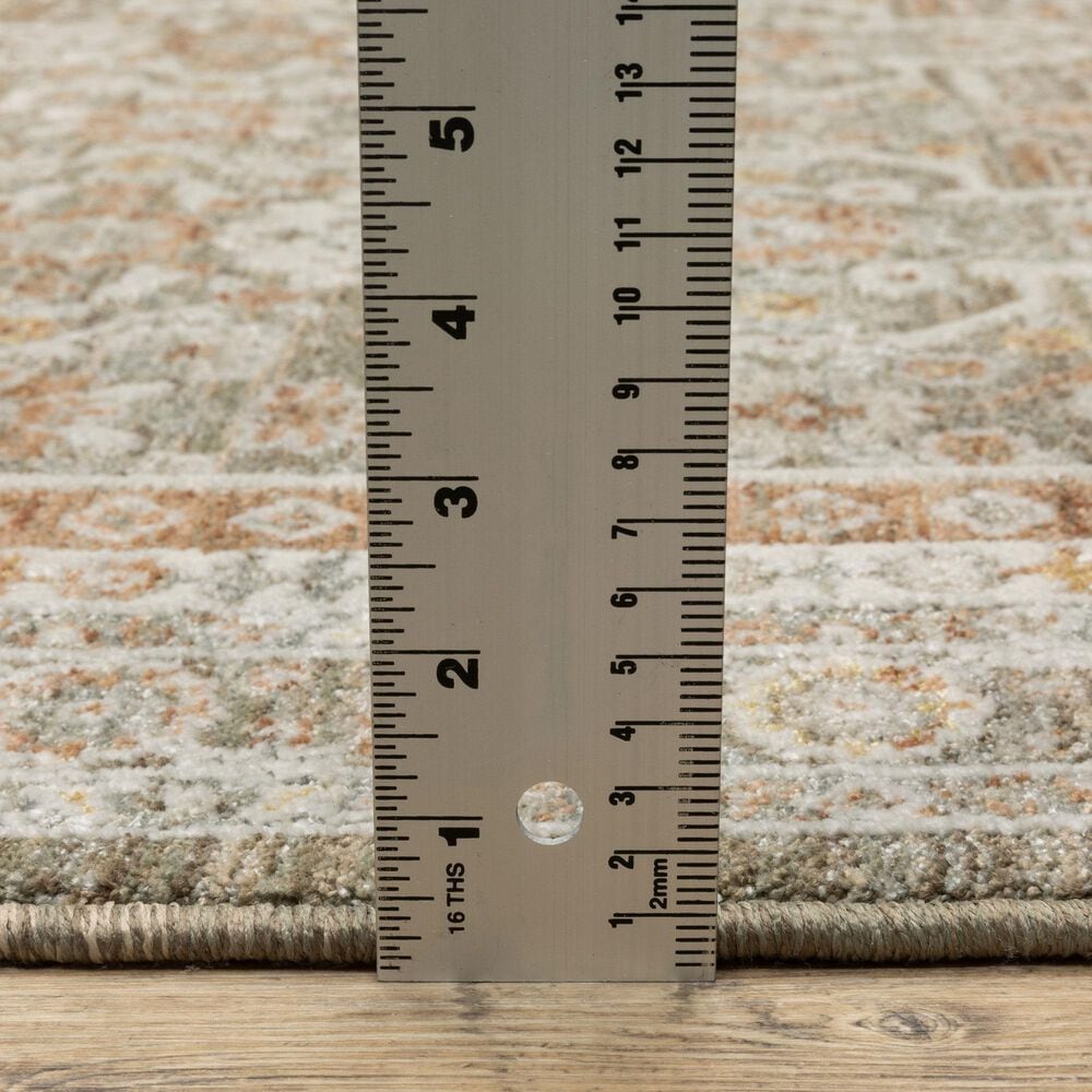 Oriental Weavers Keaton Brown and Rust 2'3" x 7'6" Runner, , large