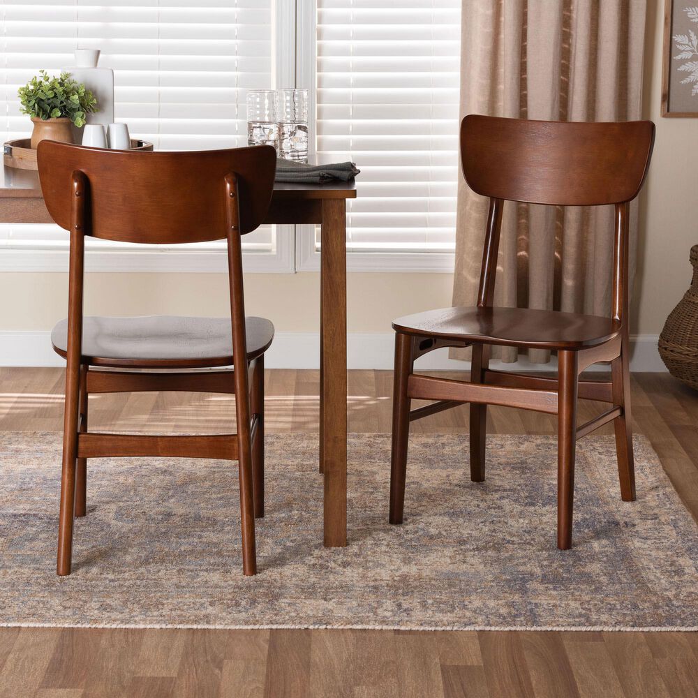 Baxton Studio Netherlands Side Chair in Dark Walnut (Set of 2), , large