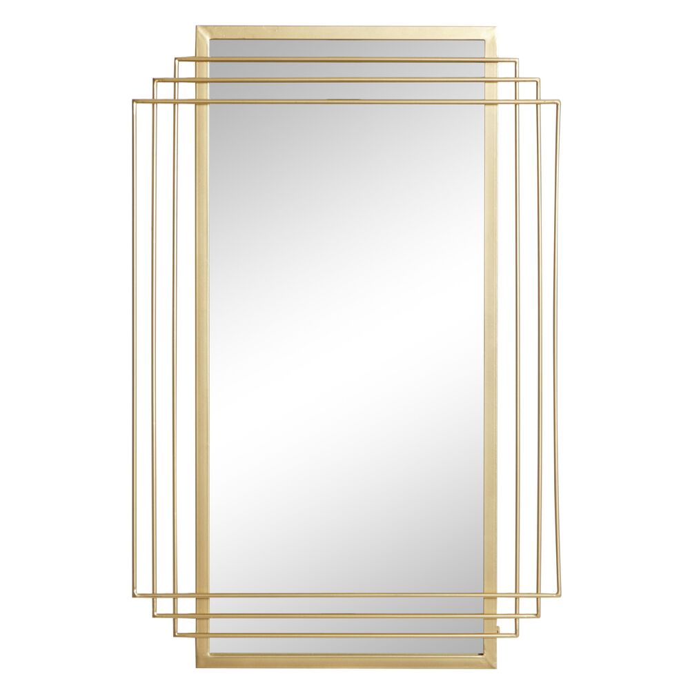 CosmoLiving by Cosmopolitan 24" x 36" Wall Mirror in Shiny Gold, , large