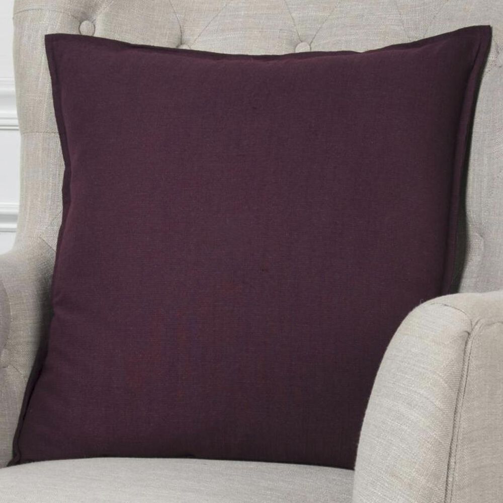 Rizzy Home 20" x 20" Pillow Cover in Solid Purple, , large