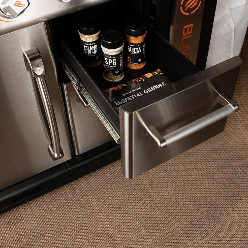 Blackstone 36&quot; Griddle Cooking Station with Cabinets in Stainless Steel and Black, , large