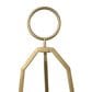 Maple and Jade 52" Adjustable 3-Tier Display Easel with Circular Ring Top in Polished Gold, , large