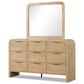Furniture of America Hayes 9-Drawer Dresser and Mirror in Natural, , large