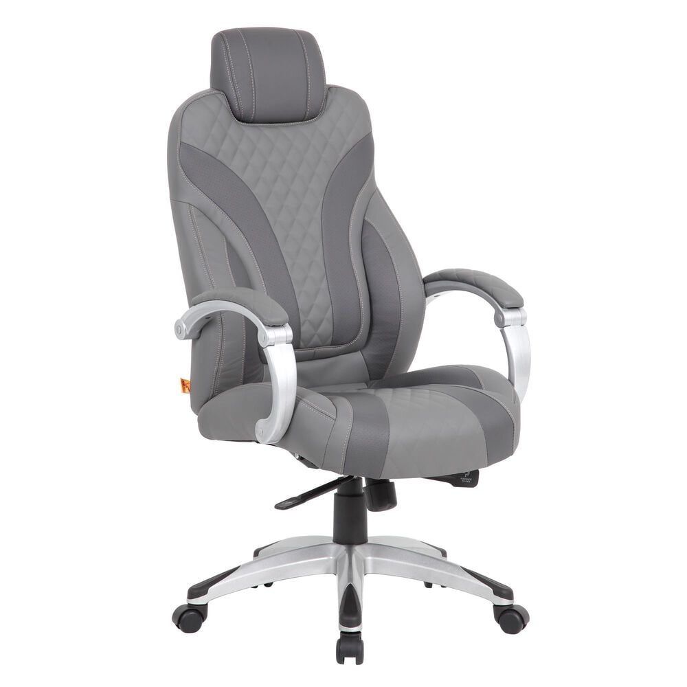 Regal Co. Executive Gaming Style Chair in Gray, , large