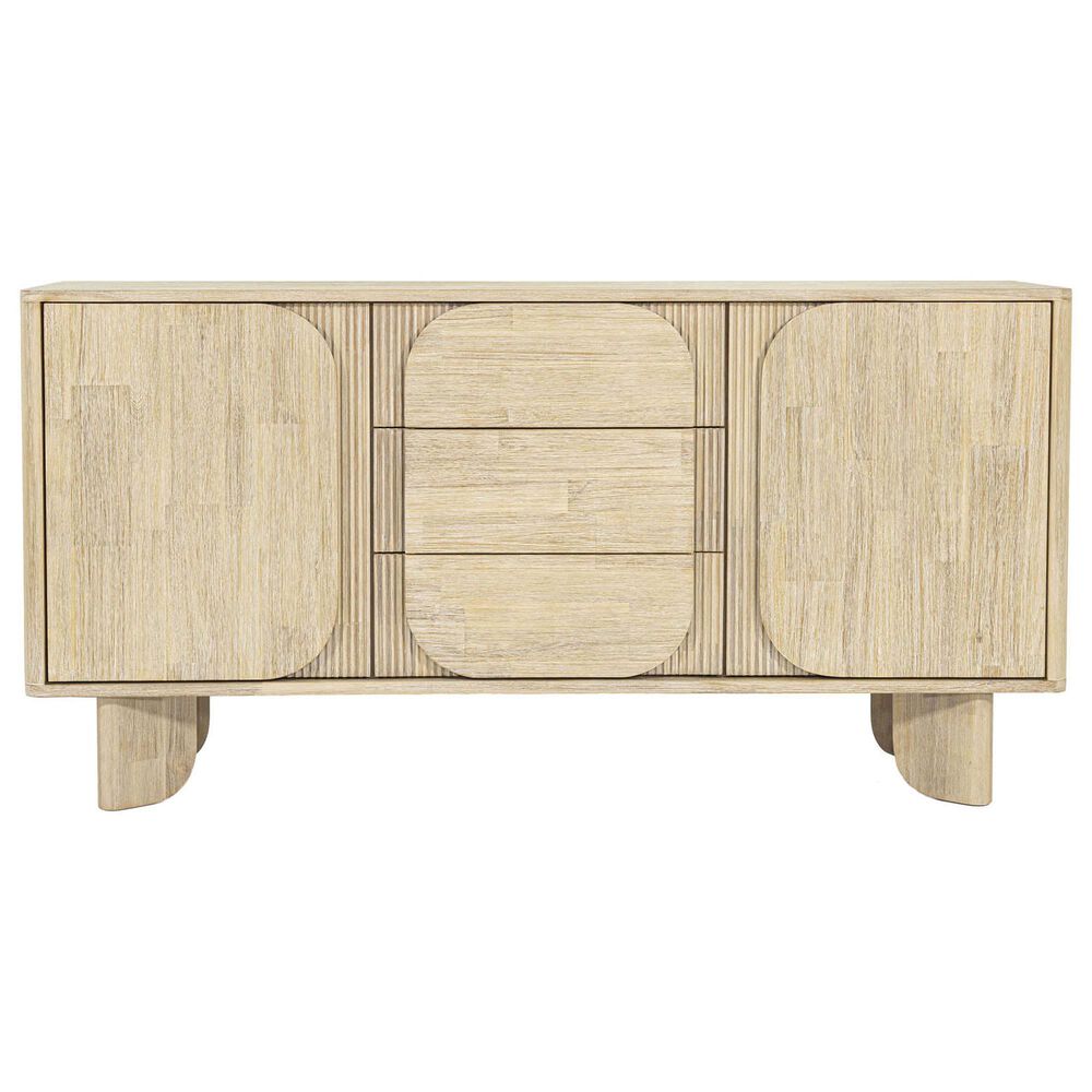 LH Imports Haru 3-Drawer Sideboard without Hutch in Sand Wash, , large