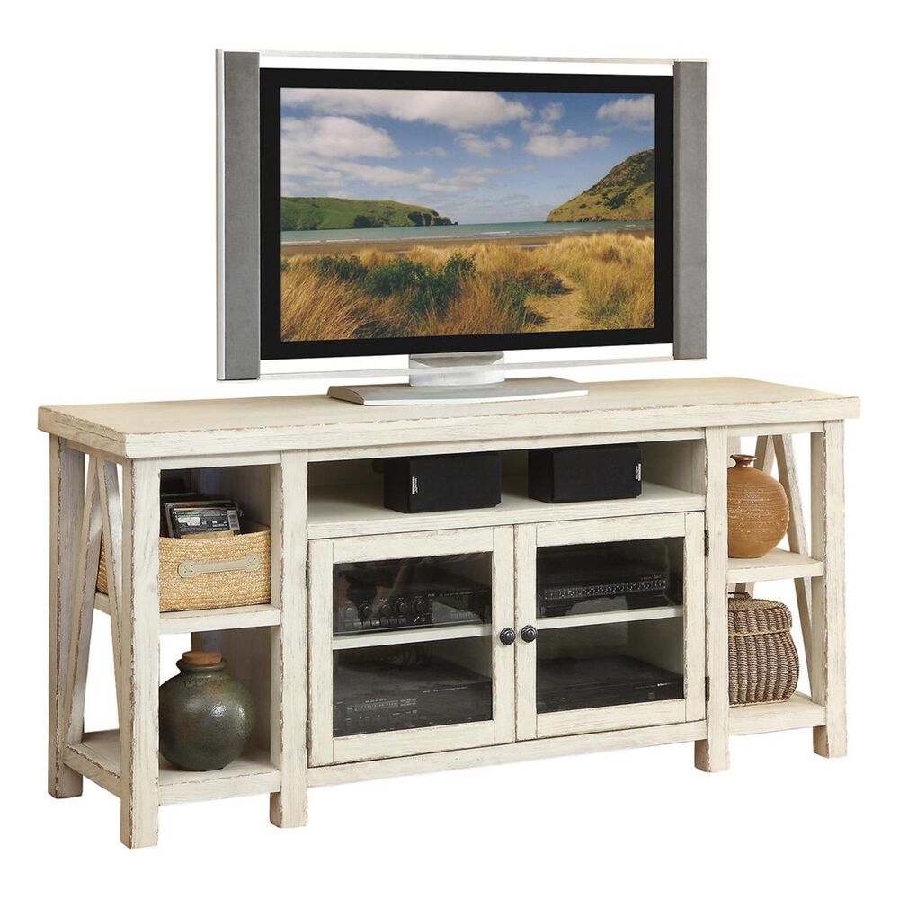 Shannon Hills Aberdeen 68" TV Console in Weathered Worn White , , large