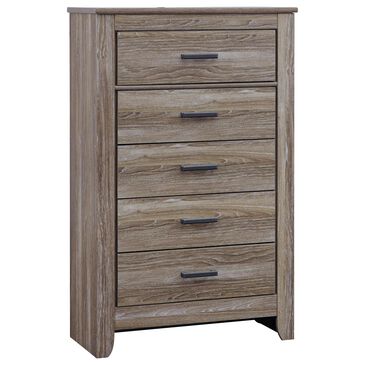 Signature Design by Ashley Zelen 5 Drawer Chest in Warm Gray, , large