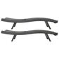Hearth and Haven Salem PE Wicker Chaise Lounge in Grey (Set of 2), , large