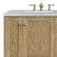 James Martin Vanities Laurent 72" Double Bathroom Vanity in Light Natural Oak with 3 cm Carrara White Marble Top and Rectangular Sinks, , large