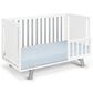 Hearth and Haven Livia 3-In-1 Convertible Island Crib in White and Gray, , large